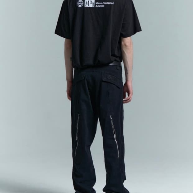 PLASTICPRODUCT mpa 웨이브 지퍼팬츠 M