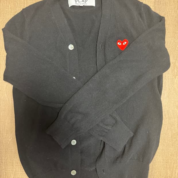 꼼데가르송 블랙 가디건