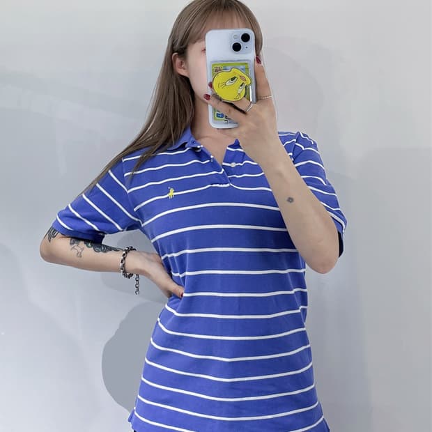 폴로랄프로렌 스트라이프 반팔 카라티