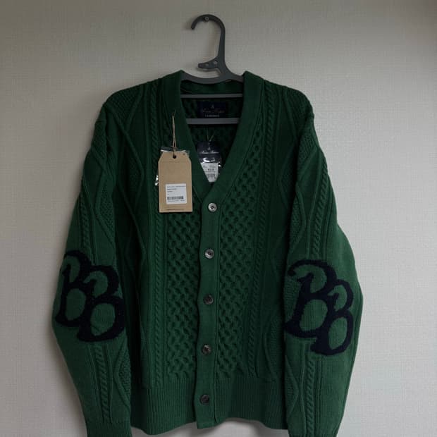 (새상품) 브룩스브라더스 X 이스트로그 가디건 그린 S