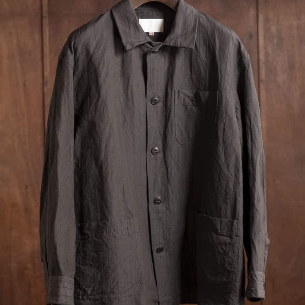 요코사카모토 워크셔츠자켓 카키시부