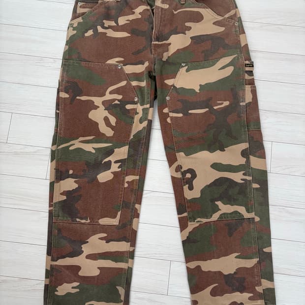 (34) 23SS 슈프림 더블니 우드랜드 카모