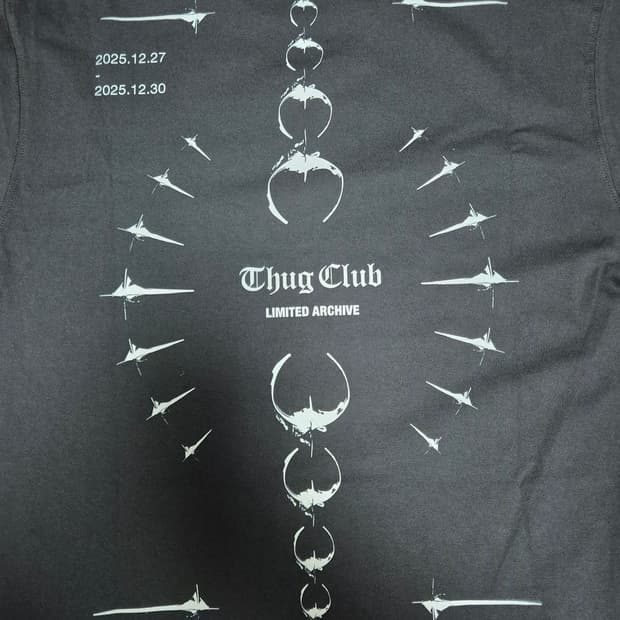 떠그클럽 리미티드 에디션 반팔 티셔츠 3사이즈