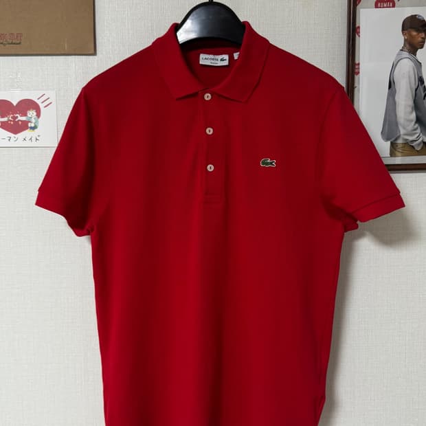 라코스테 코튼 카라 반팔티