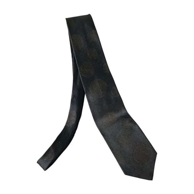 [ISSEY MIYAKE] 이세이미야케 웨이브 도트 패턴 실크 넥타이