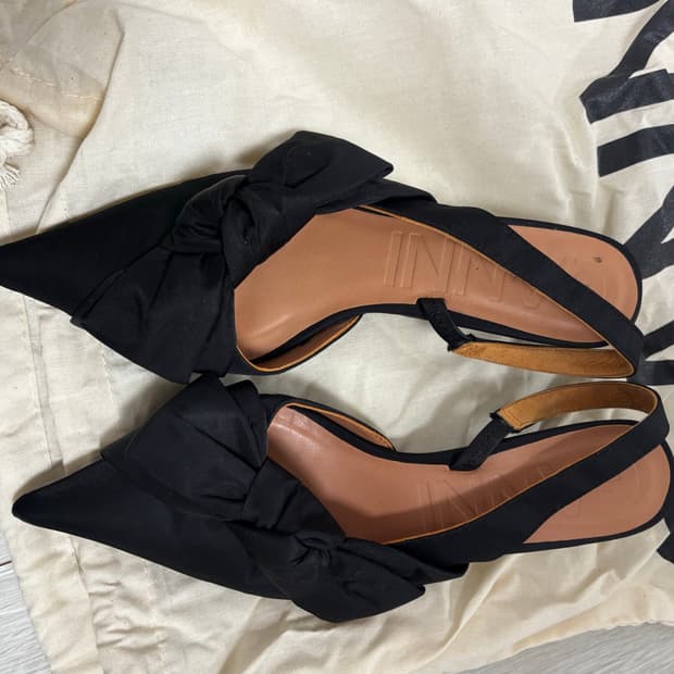 가니 ganni 리본 구두 37