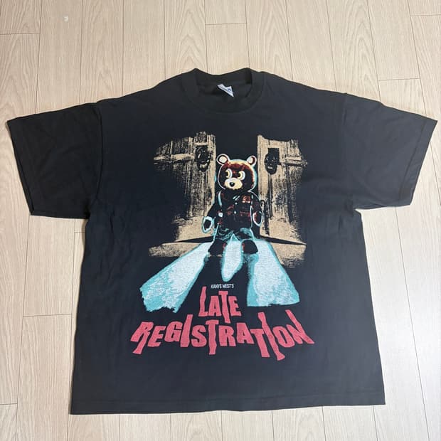칸예 late registration 2집 프로모 티셔츠