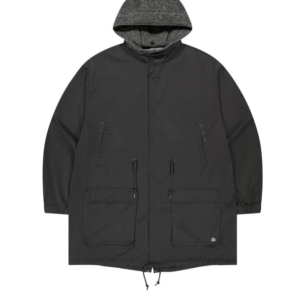 코이세이오 워시드 밀리터리 자켓 머드 차콜 야상