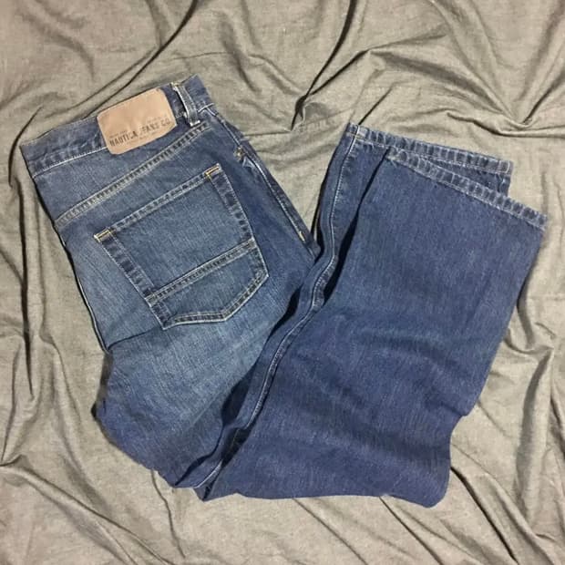 Relaxed fit Blue Denim Pants