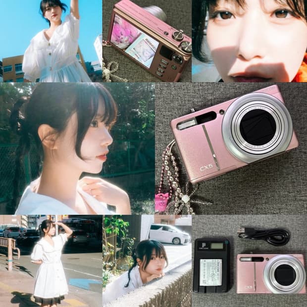 소프트포커스 초희귀🎀리코 ricoh CX5 핑크 (컨디션good)