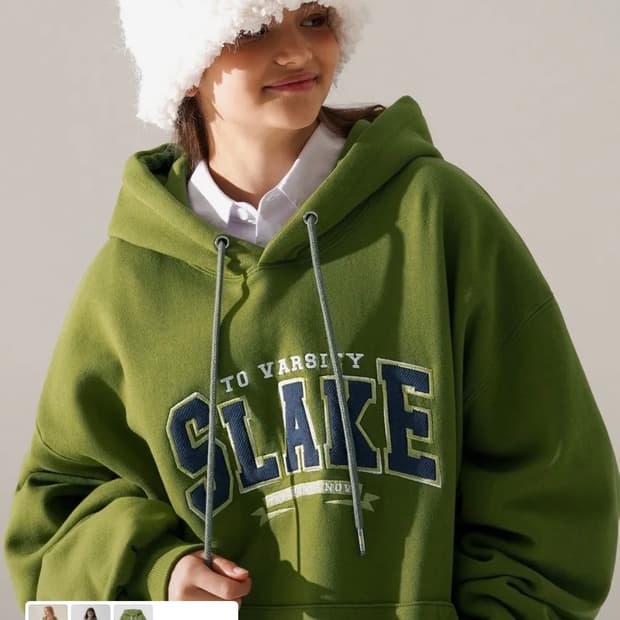 twn 슬레이크 후드 올리브 그린