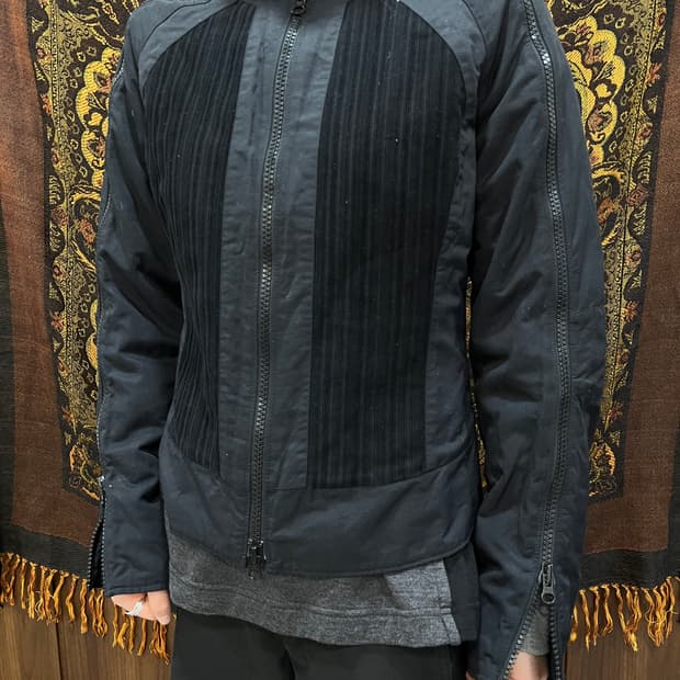 아르마니 익스체인지 지퍼 디테일 바이커 자켓