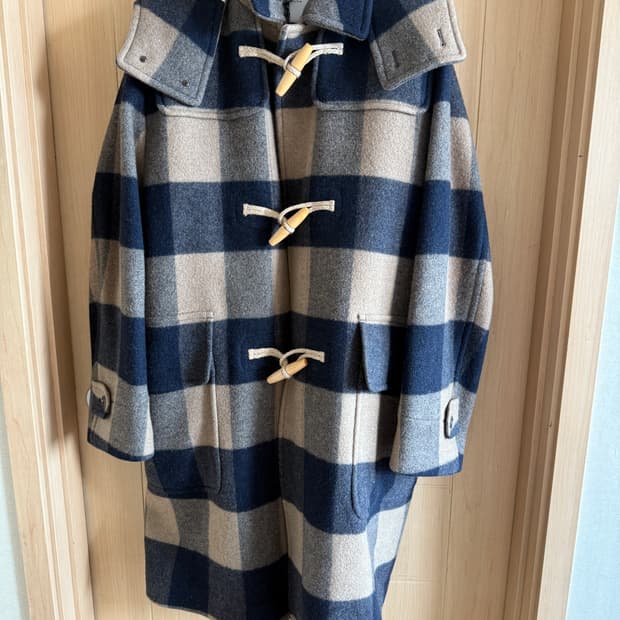 커스텀멜로우 빅체크 더플코트