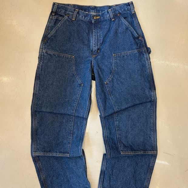 칼하트 더블니 카펜터 데님팬츠