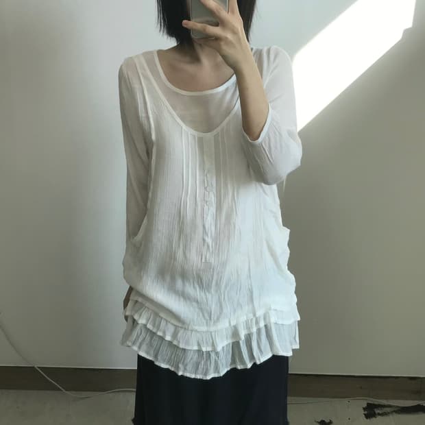 빈티지 레이어드 탑