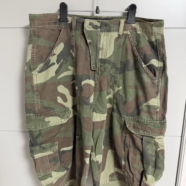 Suade Camo Cargo Shorts Green Camo (L)
