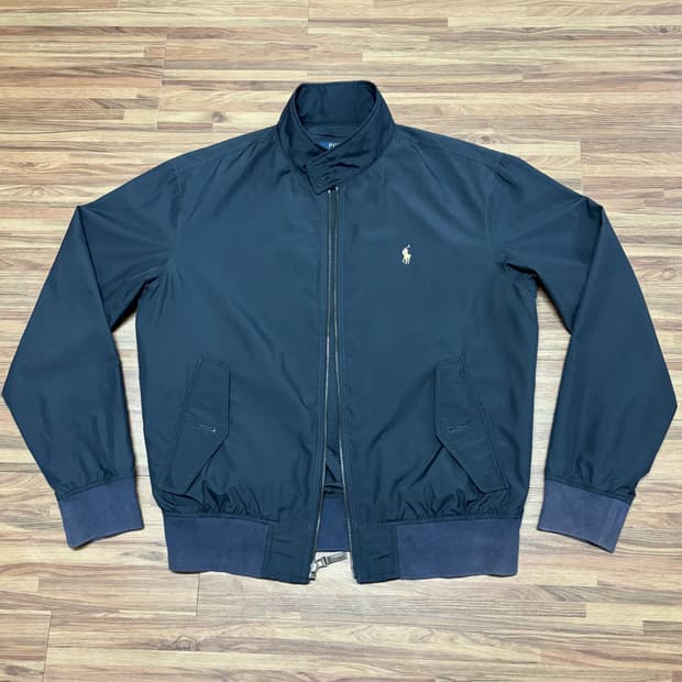 폴로 네이비 베이포트 스윙탑 해링턴 헤링턴 드리즐러 봄버 블루종 자켓 m