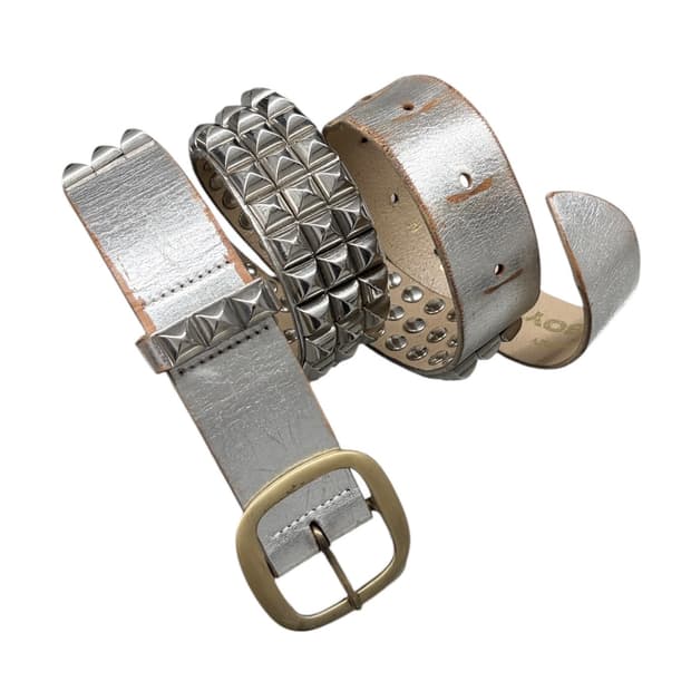 러버보이 스터드 페인팅 레더 벨트