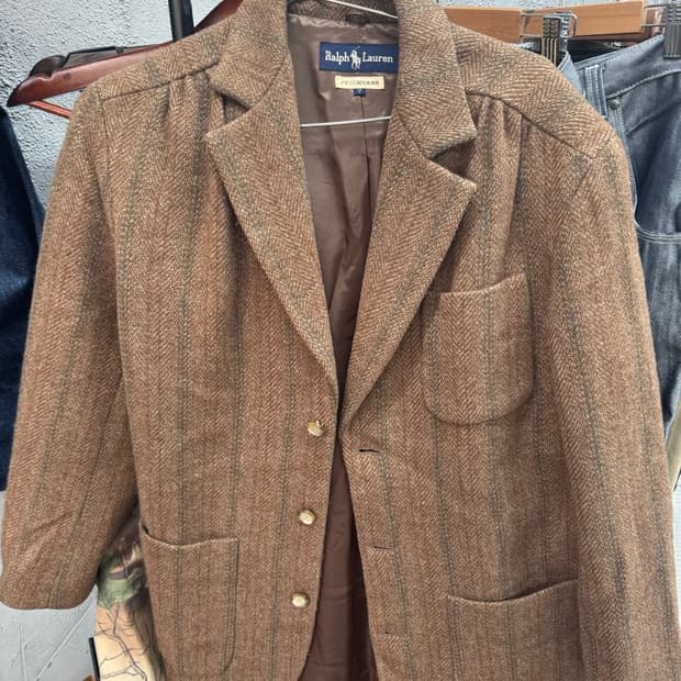 폴로 빈티지 블루라벨 모직 마이 자켓 여성 55반 까지추천