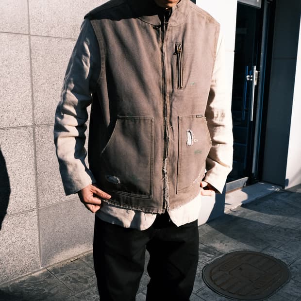 카미야 24FW 보로 덕 페인터 베스트