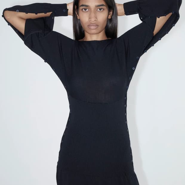 [S,M,L]팔로마울 Fa 버튼 원피스