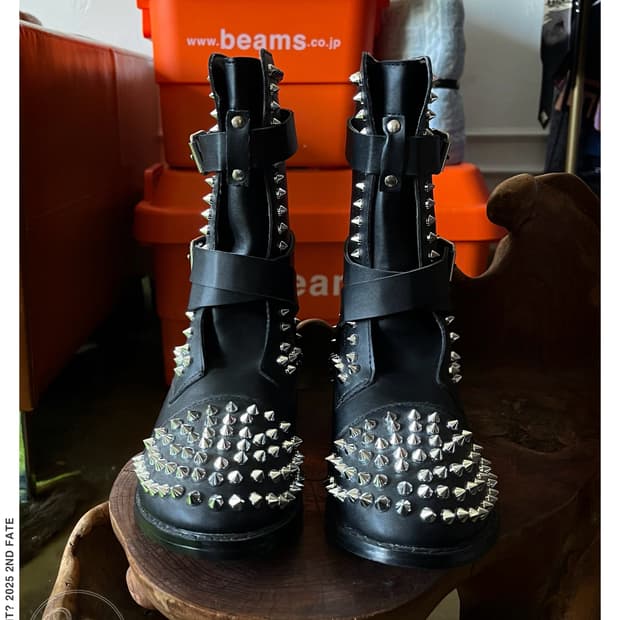 Jpn Vintage Spike Studs Bondage Boots