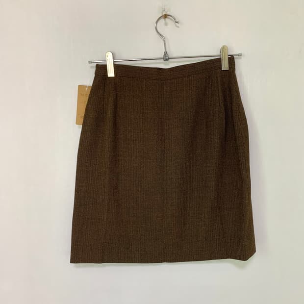 막스마라 막스앤코 헤링본 정장 스커트 브라운 34 24-25인치