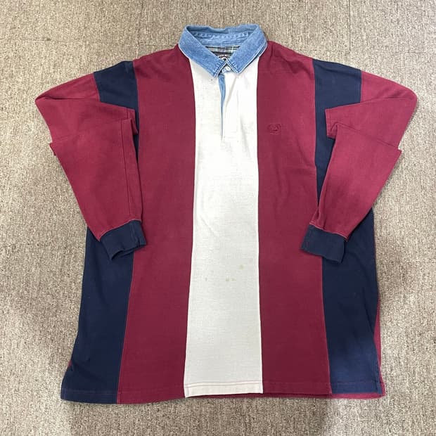 (L) Duck Head 덕 헤드 스트라이프 럭비 셔츠