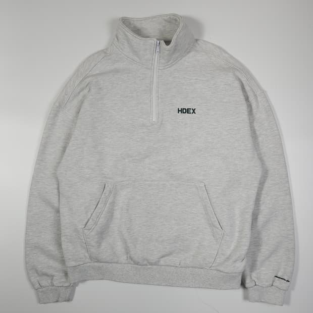 hdex 하프집업 백로고 맨투맨 