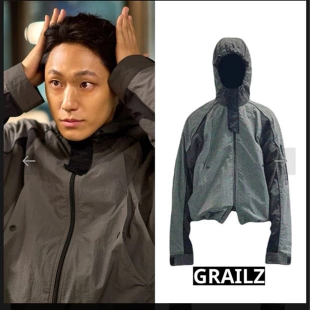 그레일즈 나일론 쉴드 바람막이 자켓 블랙