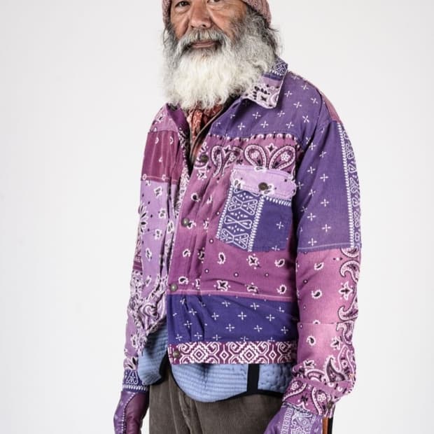 캐피탈 반다나 패치워크 셔츠