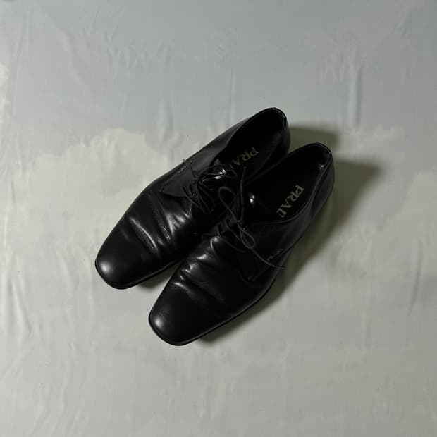 Prada classic dress lace up derby shoes