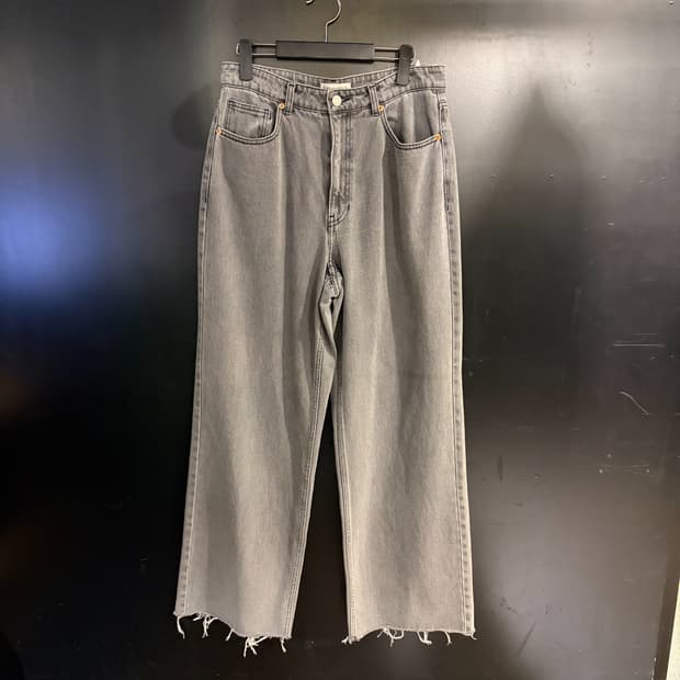 렉토 와이드 그레이 데님팬츠