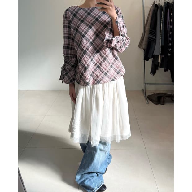 빈티지 블라우스