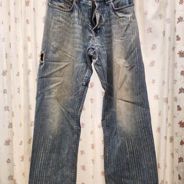 (지구샵)빈티지 데님 팬츠 남자도 가능할듯