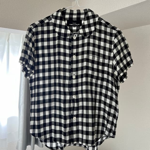 comme des garcons tricot 체크 셔츠  