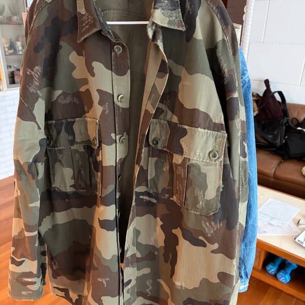 페이스 커넥션 카모 오버셔츠