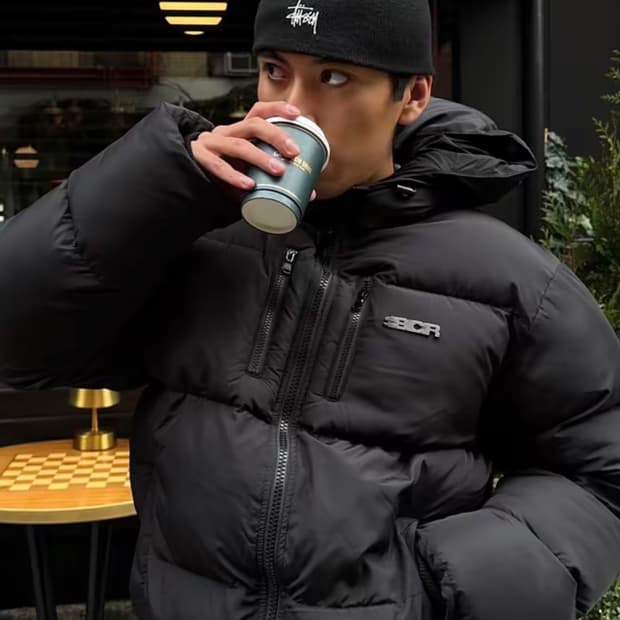 스투시 스컬캡 비니 블랙