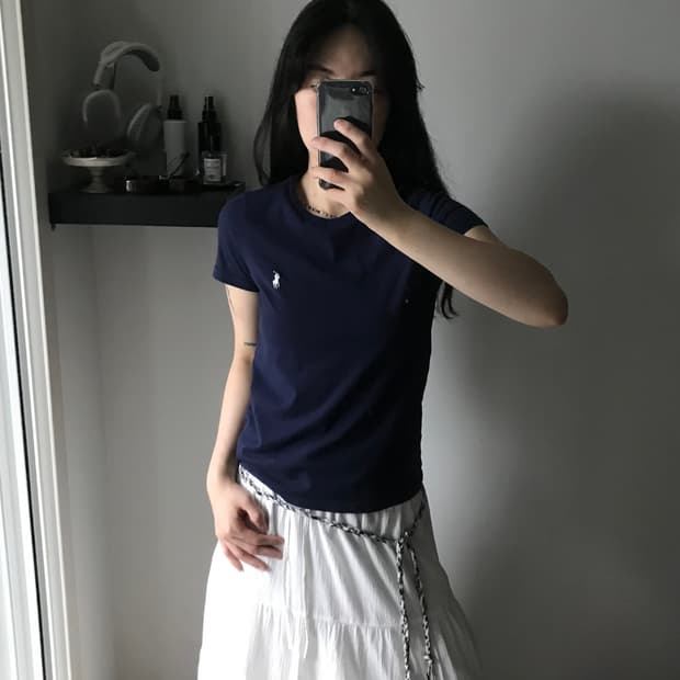 폴로 랄프로렌 포니로고 네이비 반팔티
