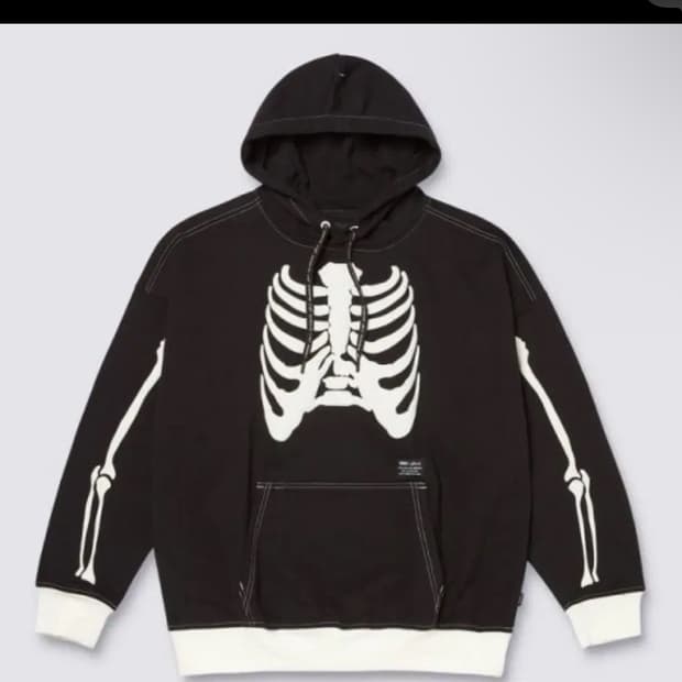 반스x사보타지 스켈레톤 후디 xxl