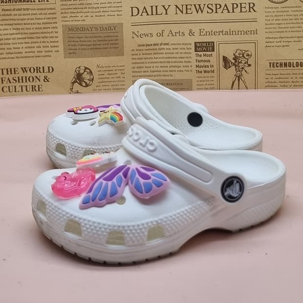 크록스 화이트 아동샌들c9 155 