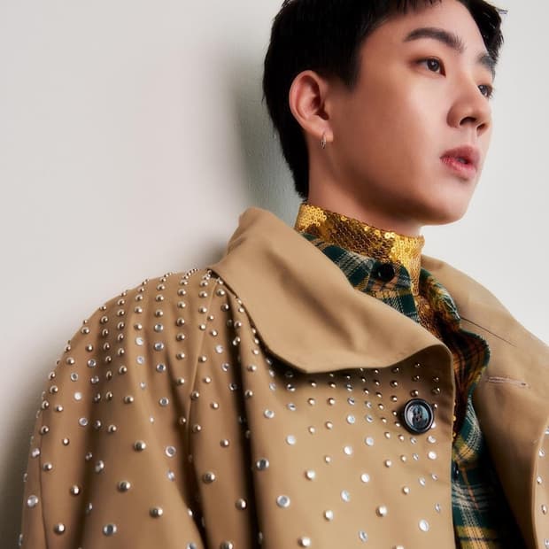 [박보검님 착용] 셀린느 22AW 크리스탈 스터드 코트