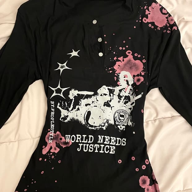 펑크 빈티지 롱슬리브