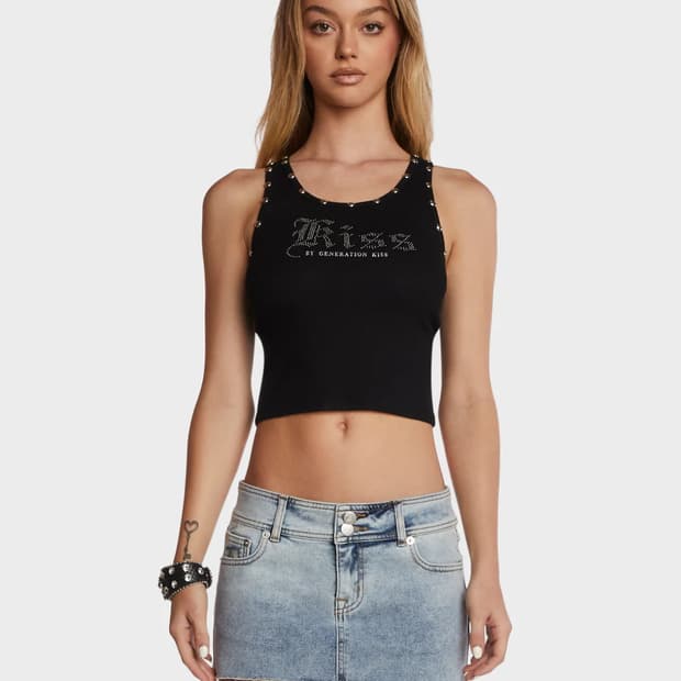 Dolls Kill GENERATION KISS TANK TOP