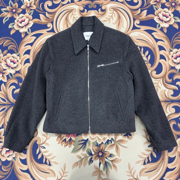 (M)토니웩 Tonywack 울 블루종 자켓(차콜,2Way지퍼)