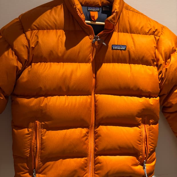 파타고니아 04‘s 패커블 다운 오렌지 패딩 s