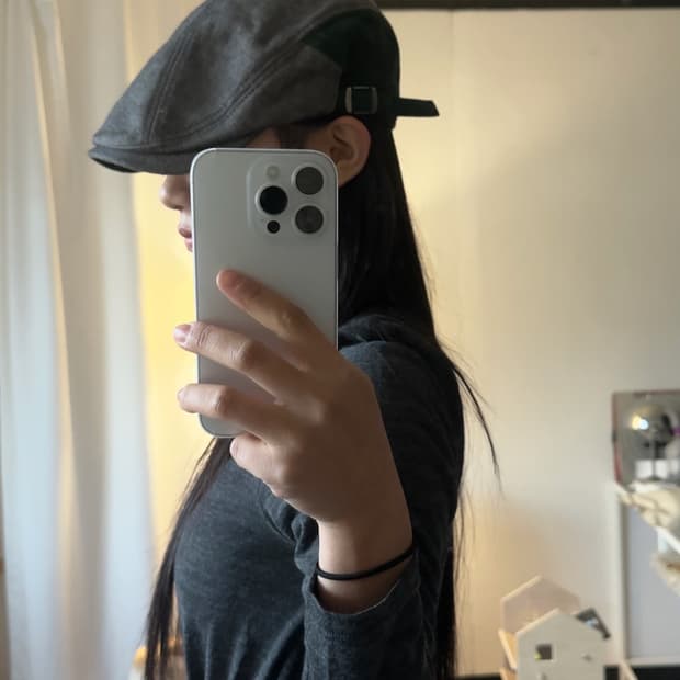 [Vintage] gray hunting cap