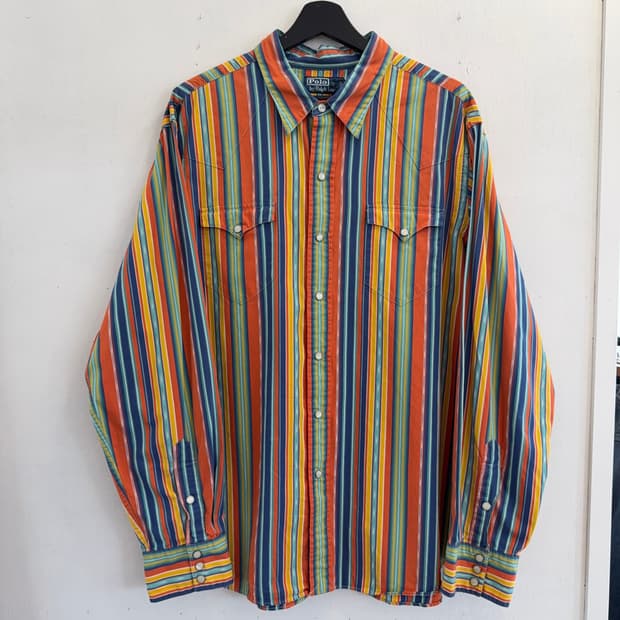 Polo Ralph Lauren 멀티 스트라이프 웨스턴 셔츠