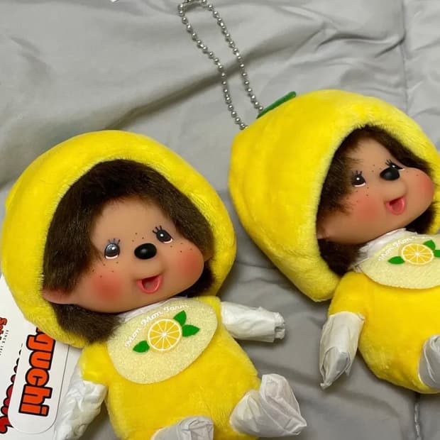 몬치치 신상 베비치치 레몬 빅헤드 키체인 키링