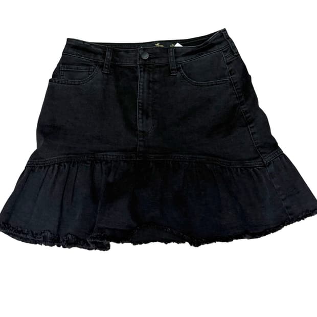 홀리스터 하이라이즈 프릴데님치마